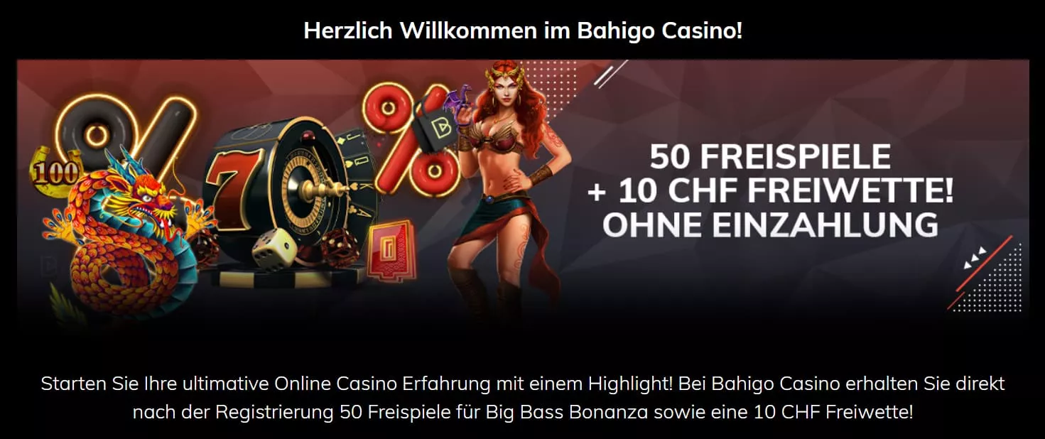 Bahigo Casino Freispiele No Deposit Freebet und Bonus 