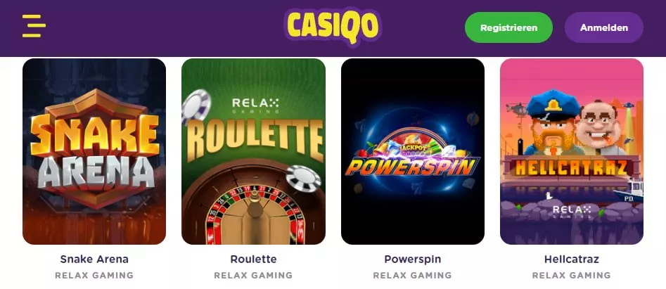 Casiqo Spiele / Slots