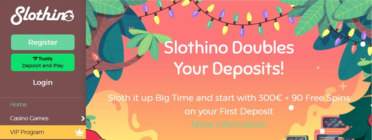 Slothino Casino Bonus
