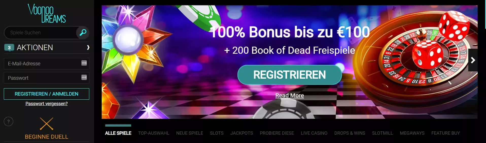 VoodooDreams Casino Bonus