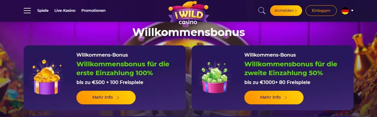 iWoldCasino Bonus 