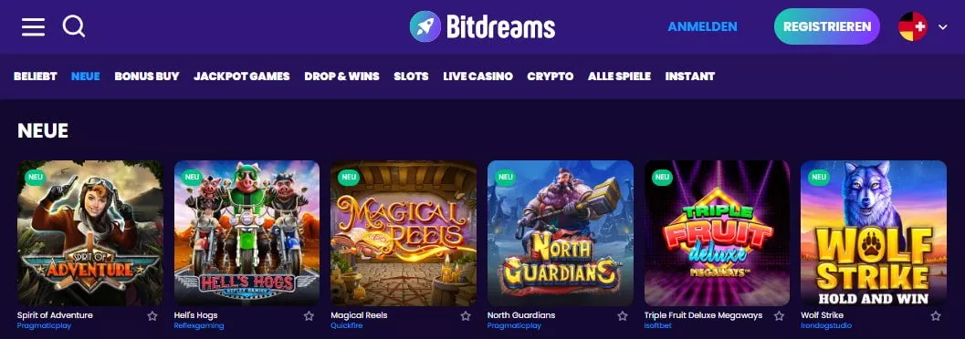 BitDreams Casino Spiele Crypto