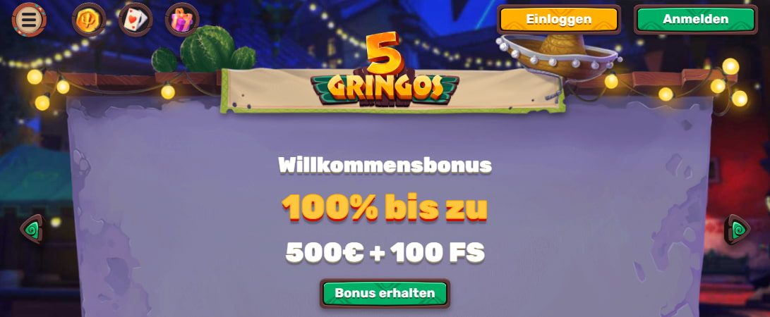 5Gringos Casino Bonus
