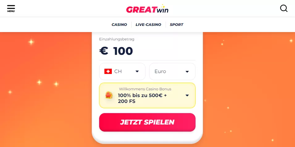 Greatwin Casino Bonus