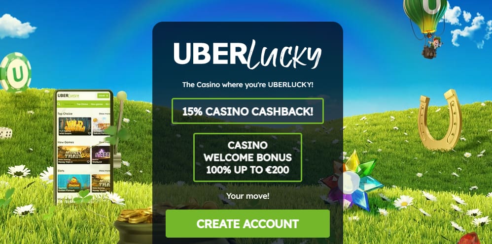 UberLucky Casino Bonus bis 200 CHF
