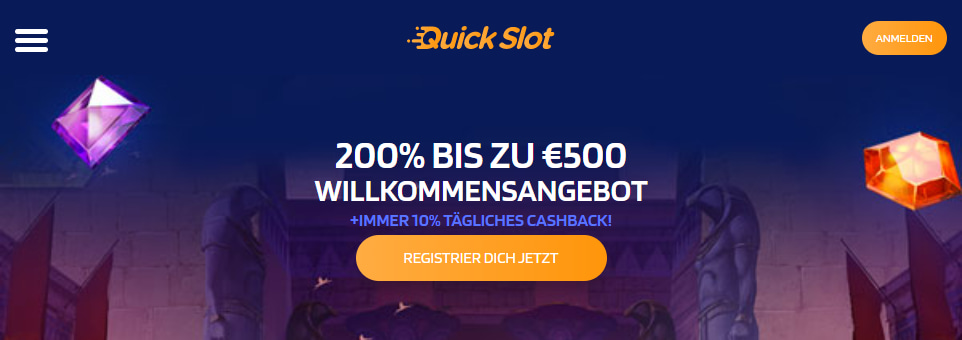 QuickSloot Casino Bon us bis 500 €
