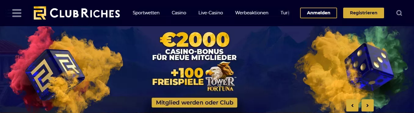 ClubRiches Casino Bonus 