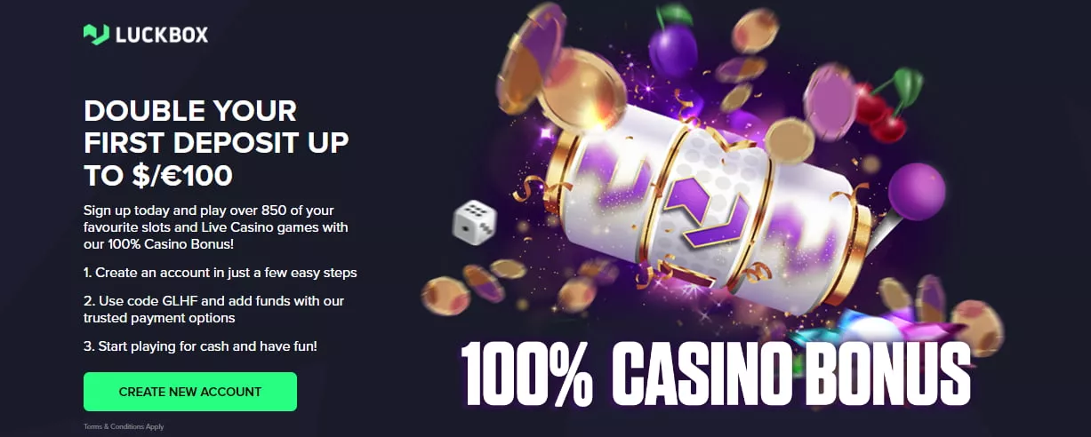 LuckBox Casino Bonus Code 