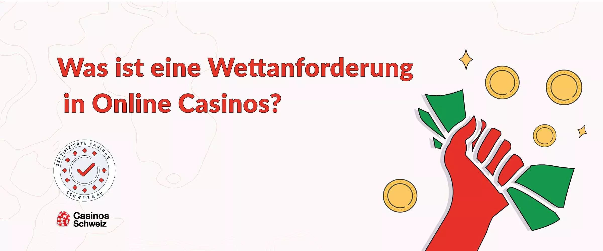 Was ist eine Wettanforderung im Online Casino Banner