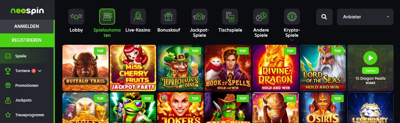Neospin Spiele 