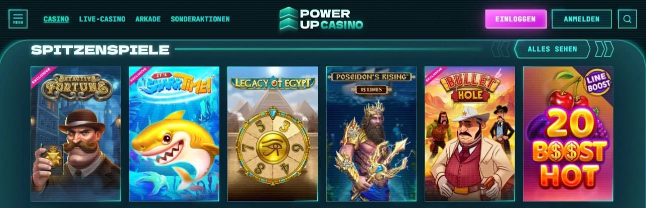 PowerUp Casino Spiele und Slots 
